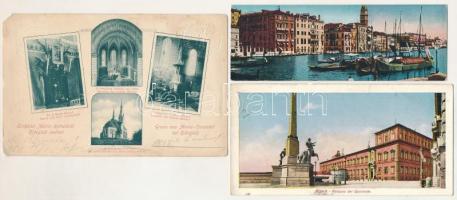 66 db RÉGI képeslap és kártya vegyes minőségben / 66 pre-1945 postcards and cards in mixed quality