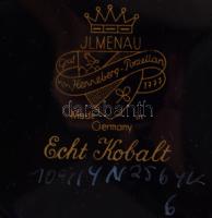 Ilmenau kobaltkék váza. Jelzett, hibátlan, m: 21 cm