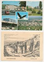 55 db MODERN magyar város képeslap vegyes minőségben / 55 modern Hungarian town postcards in mixed q...