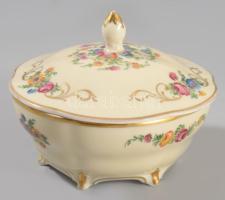 Rosenthal cukordoboz matricás, jelzett, kopással d: 12 cm