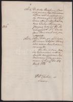 1788 Esztergom (Strigony), latin nyelvű irat