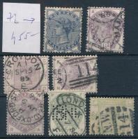 Nagy-Britannia 7 db klasszikus bélyeg