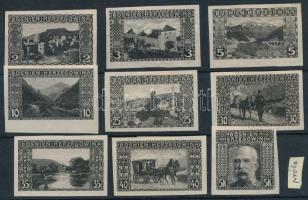 1906 9 klf enyvezetlen, vágott próbanyomat