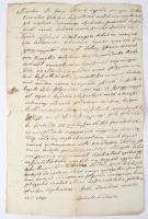 1847-1854 Barabás, Broszló (Szabolcs-Szatmár-Bereg) kézzel írt irat