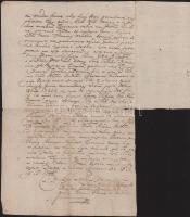 1744 Szerencs, latin nyelvű irat