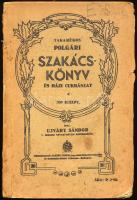 Ujváry Sándor: Takarékos polgári szakácskönyv és házi cukrászat. 500 recept. Debrecen-Bp., [1924], Csáthy Ferenc, 128 p. Kiadói papírkötés, foltos, sérült borítóval és gerinccel, helyenként kissé foltos lapokkal, ceruzával írt névbejegyzéssel. (Ritka!)