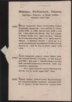 1847 Gróf Keglevich Gábor a Királyi Kamara elnöke, főispán, főtárnokmester által aláírt magyar nyelvű nyomtatvány