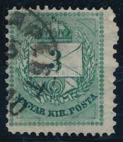 1881 3kr 13 : 11 1/2 fogazással