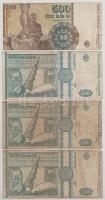 Románia 1966-1993. 10L + 500L (3db) + 1000L (3db) + 500L T:F-VG
Romania 1966-1993. 10 Lei + 500 Lei...