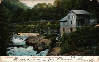 1913 Herkulesfürdő, Baile Herculane; Villanytelep. R. Krizsány kiadása / Elektrische Betriebsanlage / electric power plant, power station (kis szakadás / small tear)