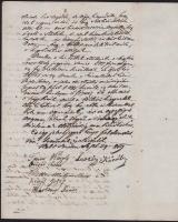 1859 Szend, szőlőlopás ügyében felvett jegyzőkönyv