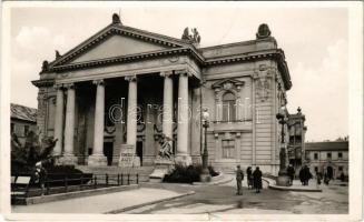 Nagyvárad, Oradea; Szigligeti Színház, Tokaji Aszú reklámfelirat / theatre, advertisement (EM)