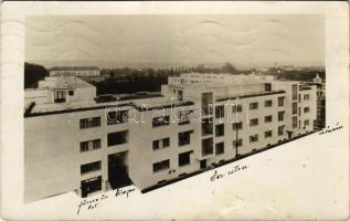 Kassa, Kosice; Masarykova kolonia penaz úradníkov / lakótelep, Fr. Prokes fűszerüzlete / colony, shop (tűnyomok / pinmarks)