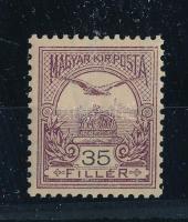 1900 Turul 35f b. állású számvízjellel, postatiszta, luxus minőségben (34.000)