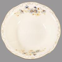 Zsolnay búzavirág mintás kínáló, jelzett, hibátlan, d: 25 cm, m: 7 cm