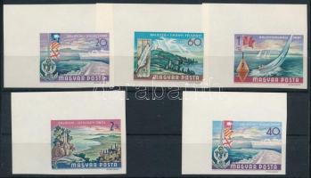 1968 Balaton (II.) ívsarki vágott sor + a kiegészítő ívsarki vágott 40f