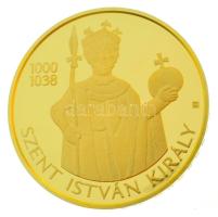 2021. 500.000Ft Au "Országépítő királyok - Szent István" kapszulában, tanúsítvánnyal, tokb...