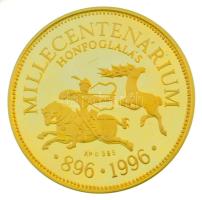 Csóka Zsuzsanna (1962-) 1996. "Millecentenárium Honfoglalás 896-1996" kétoldalas, jelzett ...