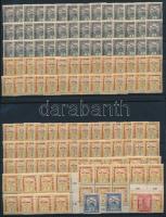1915 Hadisegély II. 142 db bélyeg 2 stecklapon