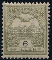 1904 Turul 6f postatiszta bélyeg, luxus minőségben