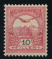 1904 Turul 10f postatiszta bélyeg, luxus minőségben