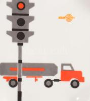 Hollóházi 2 darab volán mintás hamuzó, jelzett, hibátlan, 17x17 cm