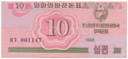 Észak-Korea 1988. 10ch "Szocialista látogató devizaváltó" "003788" T:AU North Korea 1988. 10 Chon "Socialist Visitor Exchange" "003788" C:AU Krause 33.