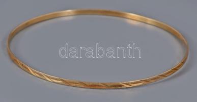 Arany (Au) karkötő, 14k, jelzett, d: 7 cm, 4g