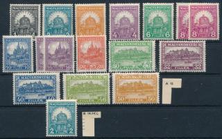 1928 Pengő-fillér A sor + 2f 14 : 14 1/4 fogazással