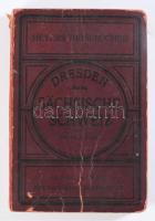 Meyers Reisebücher: Dresden. Sächsische Schweiz. Böhmisches Mittelgebirge und Lausitzer Gebirge Bibliographisches Institut, Leipzig und Wien, 1911 Kiadói, kissé kopott papírkötésben