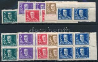 1930 6 db Kormányzói 10 éves évforduló sor összefüggésekben (54.000)