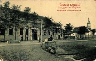 1916 Szőreg (Szeged), Községi elemi népiskola. W.L. Schwitzer Jakab kiadása (b)
