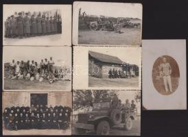 7 db vegyes katonai és egyéb témájú fotólap