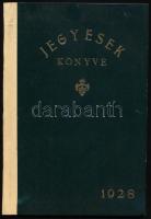 1928 Jegyesek könyve, kiadja: Általános Nyomda, Könyv- és Lapkiadó Rt. (Bp., Nagymező u. 3.), benne reklámokkal, félvászon-kötésben, jó állapotban