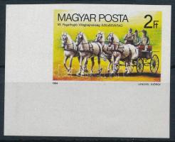 1984 Fogathajtó VB (I.) ívsarki vágott bélyeg