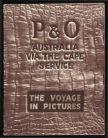 P. &amp; O. Australia via The Cape Service. The Voyage in Pictures. Fekete-fehér képekkel illusztrált prospektus. Kiadói tűzött papírkötés, 32 p.