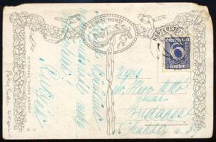 Puky Endre (1871-1941) külügyminiszter saját kézzel írt képeslapja