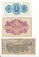 Ausztria / Szövetséges megszállás 1944. 1Sch + 5Sch + 1967. 20Sch T:AU-F,VG
Austria / Allied occupa...