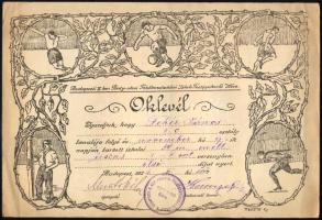 Úszóverseny oklevél