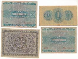 Ausztria 1922. 100K (2x) + 1000K + Ausztria / Szövetséges megszállás 1944. 1Sch T:F-VG
Austria 1922...