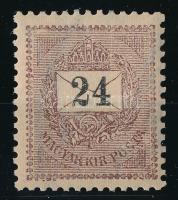 1899 Feketeszámú 24kr 12 : 11 3/4 fogazással, 2. vízjelállással postatiszta, luxus minőségben! Árver...