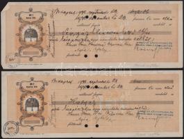 1932 Perényi Zsigmond (1870-1946) báró, koronaőr, belügyminiszter által aláírt 3 db váltó