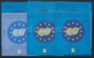 2004 EU csatlakozás 6 db emlékív, köztük ajándék változatok is (15.800)