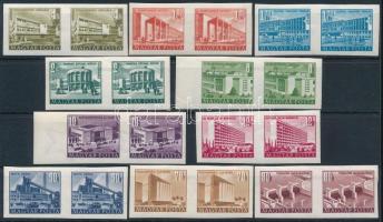 1951 Épületek (I.) 10 klf érték vágott párokban