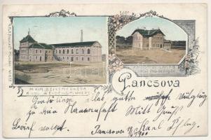1900 Pancsova, Pancevo; M. kir. selyemfonoda, igazgatói lakás. K. Braun és társa kiadása, szecesszió...