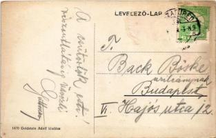 Tiszafüred, Tisza vasúti híd. Goldstein Adolf kiadása (Rb)