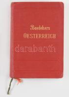 Baedeker, Karl: Österreich (ohne Galizien, Dalmatien, Ungarn und Bosnien). Handbuch für Reisende. Neunundzwanzigste Auflage. Leipzig, 1910, Verlag von Karl Baedeker.  térképekkel gazdagon illusztrált Kiadói vászonkötésben / Illustrated with numerous maps, in full linen binding