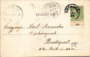 1907 Csongrád, Tiszai vashíd. Szilber János kiadása