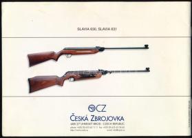 Česká Zbrojovka (CZ) Slavia 630 / 631 légpuska használati útmutató, cseh, angol és német nyelven, 36...