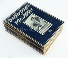 Die Blauen Bücher 10 kötete: Kinderbildnisse, Tiere in Schönen Bildern, Formen des Lebens. Gotische Malerei,Deutsche Barock, Griechische Bildwerke, Vom Deutschen Herzen (x2, az egyik illusztrált papírborító nélkül), Aus Zoologischen Gärten, Deutsche Burgen und Feste Schlösser. Königstein im Taunus-Leipzig, Karl Robert Langewiesche. Német nyelven. Gazdag képanyaggal illusztrált. Kiadói papírkötések, változó állapotban.